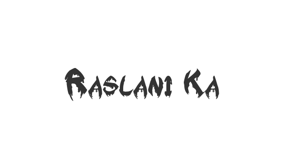 Raslani Kavaliar Kaiser font thumb